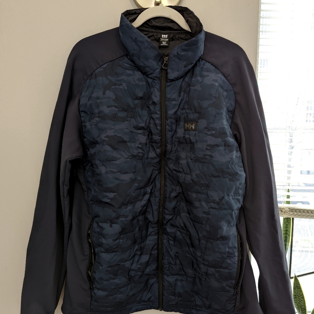 Helly Hansen XL blue camo daily jacket